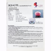 4.48 Ratti Natural New Burma Ruby with Govt. Lab Certificate-